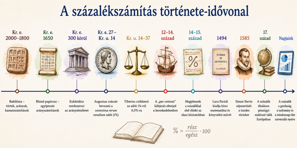 Százalékszámítás története százalékszámítás története idővonal